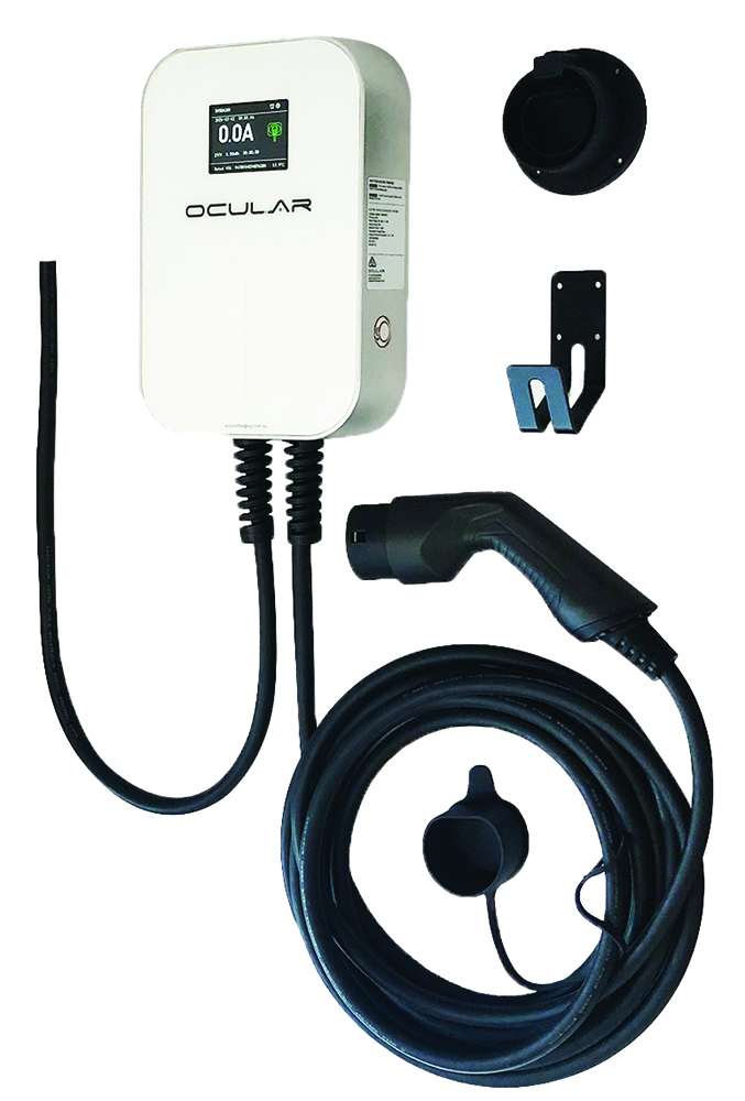 Other view of OCULAR Electrical Vehicle Charger - Single Phase - 32 Amp - With 6m Type 2 Cable